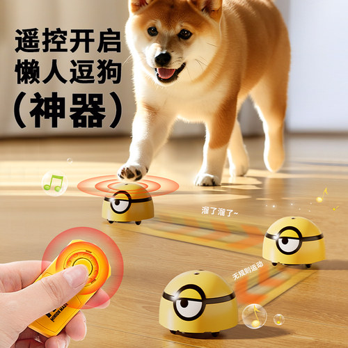 日式狗狗玩具电动逗狗神器自嗨解闷发声益智耐咬消耗体力宠物 - 图1