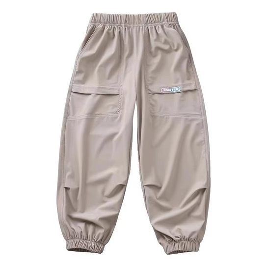 Boys' pants, thin, medium and large children's overalls, anti-mosquito pants