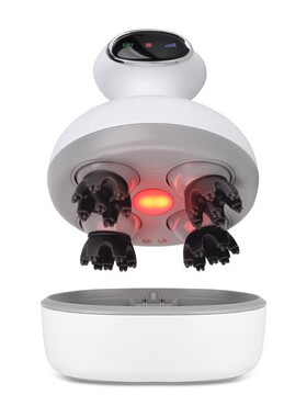 跨境头部按摩器充电7级防水电动3D头皮按摩仪多功能理疗仪头戴式