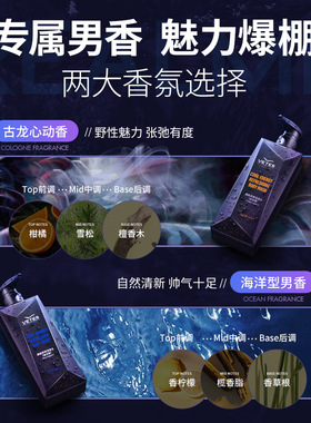 维特丝男士去屑控油清爽洗发水
