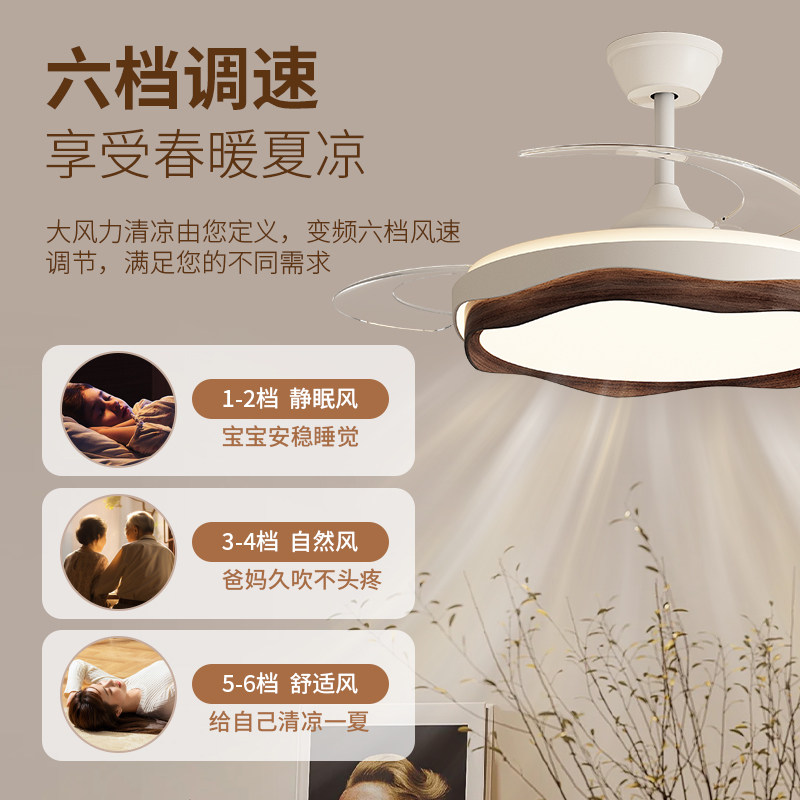 箭牌照明风扇灯隐形中古风吊扇灯2025新款卧室餐厅电扇吊灯一体灯,淘宝优惠券,粉丝福利购,淘宝优惠卷