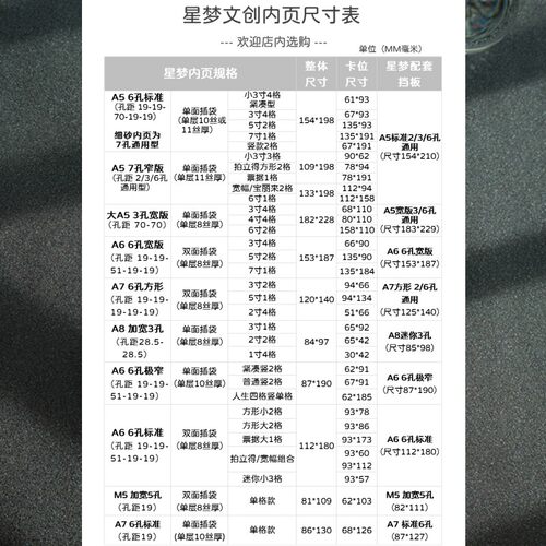 全尺寸高透PP内页A5/A6/A7方形/A8宽版2寸3寸卡册活页替芯相册袋 - 图3