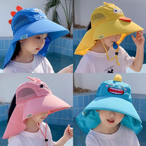 Charred Magic Child Fishermans hat Summer breathable Outdoor sunbeds Hood Male male and female Child great hat visor Visor Sunscreen Sunscreen