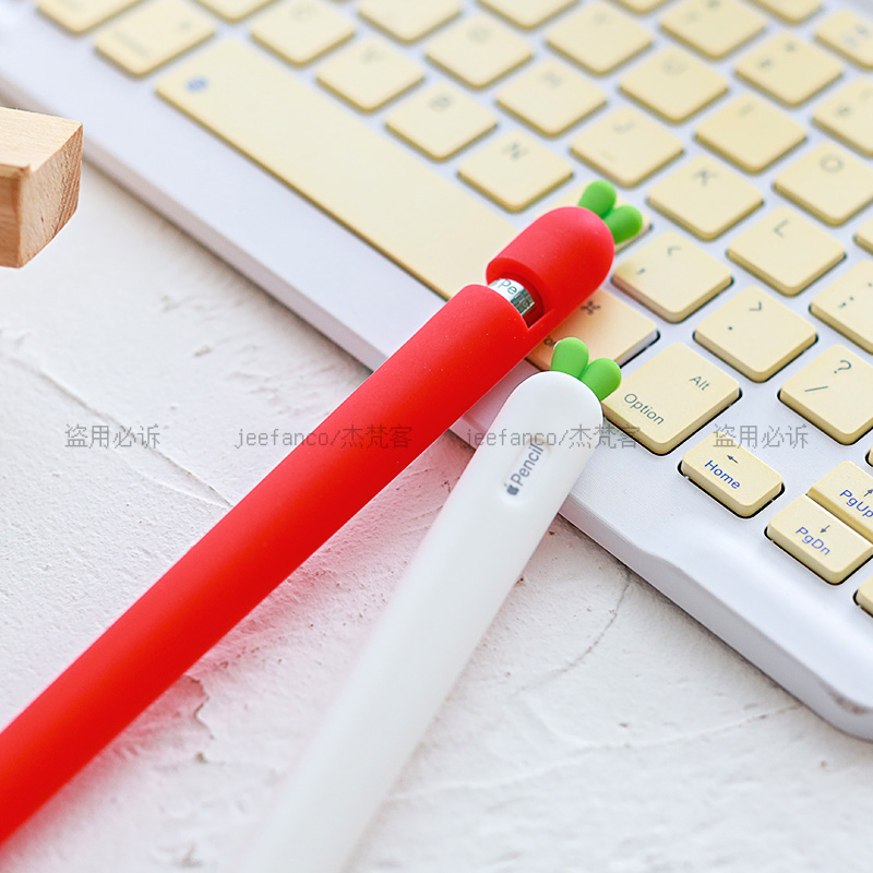 适用于Apple Pencil笔尖套苹果笔二代2一代1保护套可爱硅胶饼干笔套iPad一代保护壳平板电脑手写笔防摔笔握套 - 图2