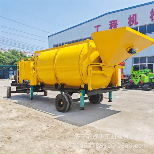 破损路面修补沥青拌合机 5方全自动炒料再生机 移动混合料搅拌机 - 图0