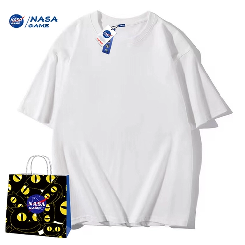 Официальный веб-сайт NASA Game Совместный новый продукт 2024 Pure Cotton Cotton Forted Fot Fot Men и Women Fashion Brand Top Par