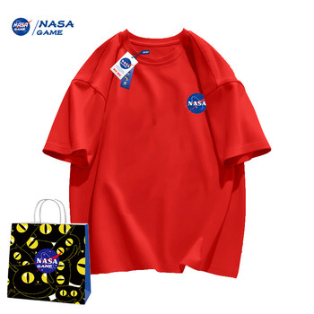 ເວັບໄຊທ໌ຢ່າງເປັນທາງການ NASA GAME ຮ່ວມມືກັບຜະລິດຕະພັນໃຫມ່ 2024 ເສື້ອຍືດແຂນສັ້ນຝ້າຍບໍລິສຸດສໍາລັບຜູ້ຊາຍແລະແມ່ຍິງ, ເຄື່ອງນຸ່ງເດັກນ້ອຍຍີ່ຫໍ້ trendy ເສື້ອທີເຊີດ YB