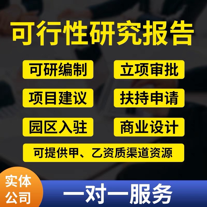 商业计划书撰写代做可行性研究报告项目立项创业融资方案策划PPT