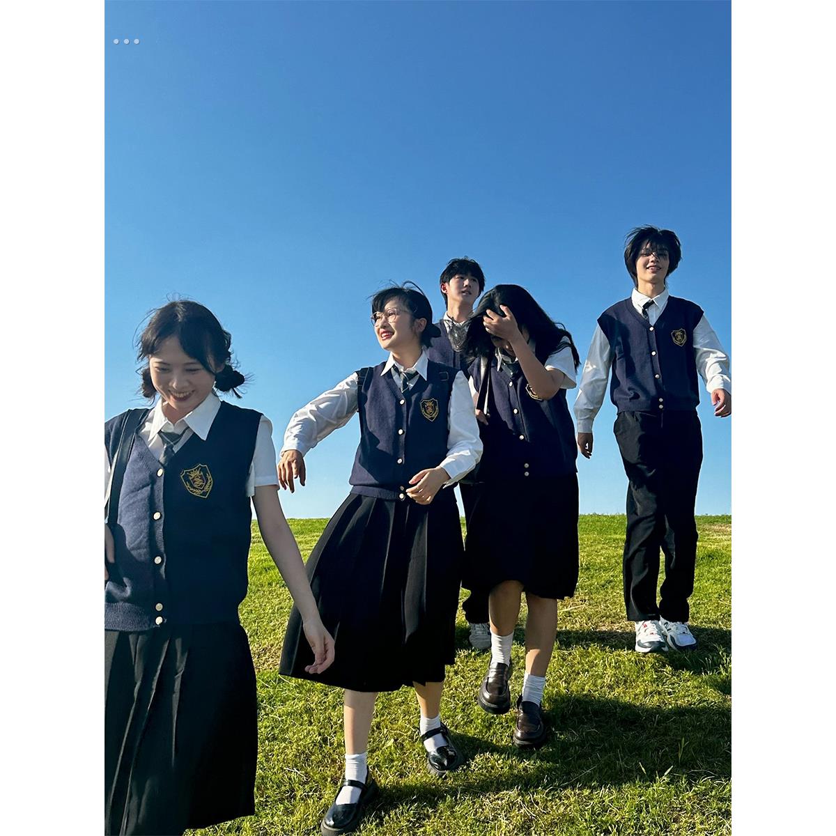 学院风班服合唱诗歌朗诵演出服装初中生高中生运动会毕业校服套装 - 图3