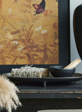 铝托盘桌面椭圆形金属盘果盘收纳