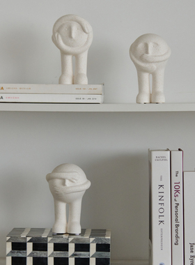 陶瓷卡通人偶流心水果摆件