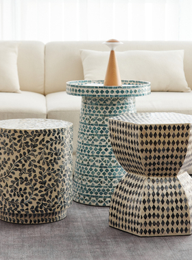 小茶几边角几北欧客厅贝壳茶几