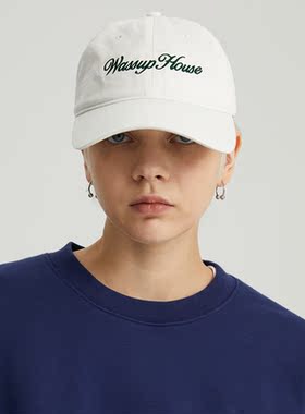 WassupHouse刺绣基础弯檐帽