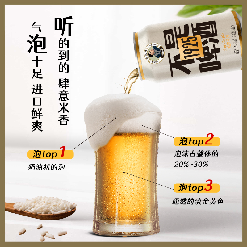 鲁源兴精酿米酒330ml*6罐低度微醺不是啤酒气泡米酒聚会酒晚安酒