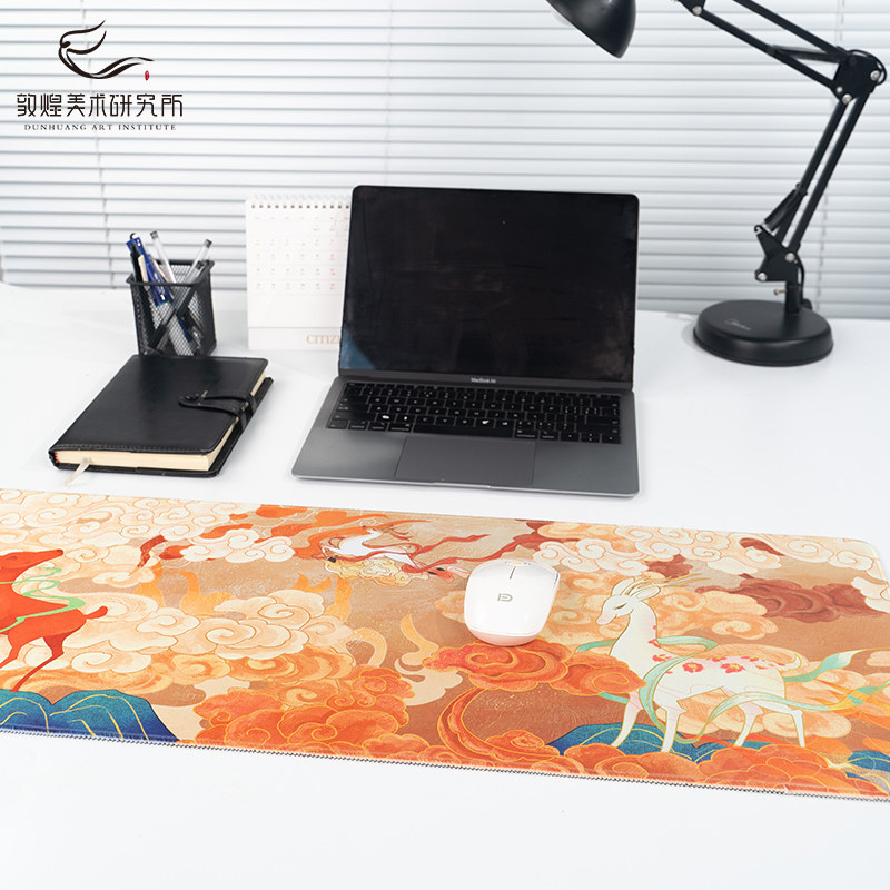 敦煌美术研究所橡胶鼠标垫飞天国潮创意防滑桌垫多功能办公用品,淘宝优惠券,粉丝福利购,淘宝优惠卷