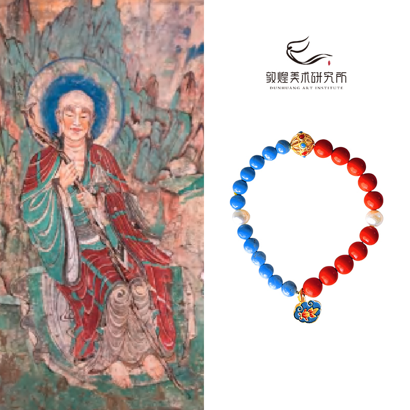 敦煌遗梦手串博物馆文创复古手链女生首饰配珠玛瑙文玩串珠生日礼