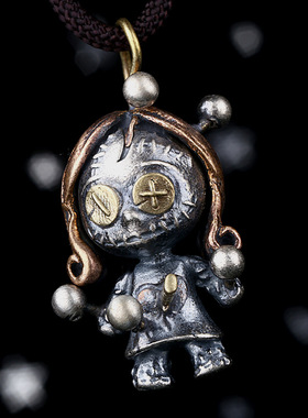 巫豆娃娃项链个性复古风流行潮玩