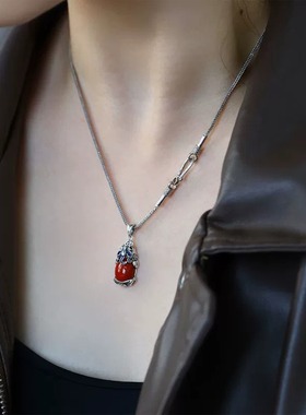 925银招财貔貅铜钱吊坠项链挂件