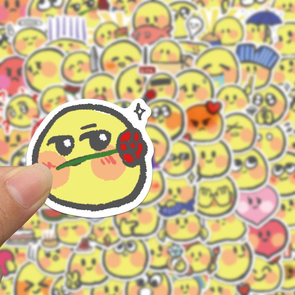 80张手绘小黄脸表情包贴纸卡通可爱手账手机壳笔记本装饰防水贴画,淘宝优惠券,粉丝福利购,淘宝优惠卷