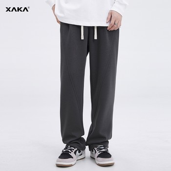 XAKA American street straight loose casual pants men's spring new all-match drape sports sweatpants floor mopping trousers