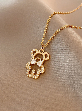 日韩ins潮小蛮女高级设计网颈链