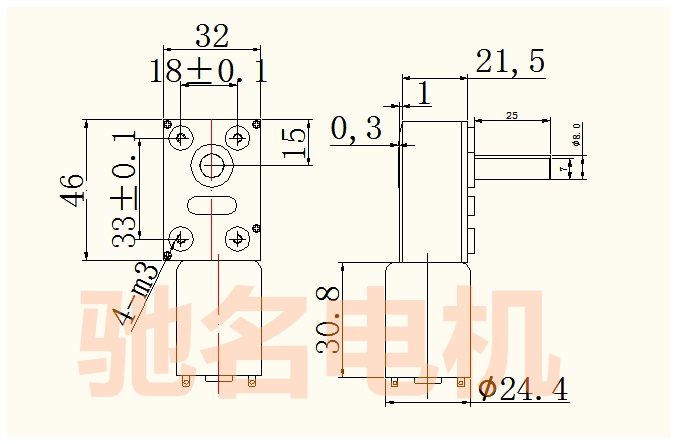 JGY370大扭矩马达 自锁力强轮涡轮蜗杆3V6V9V12V24V 8MMD7长25MM - 图0