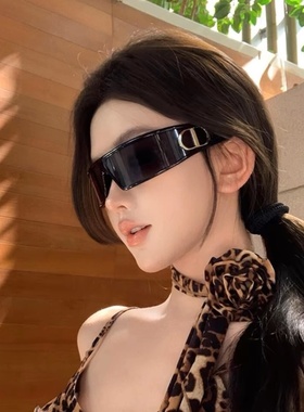 墨镜发箍女二合一小红书同款y2k美式高颅顶头箍太阳眼镜2025新款