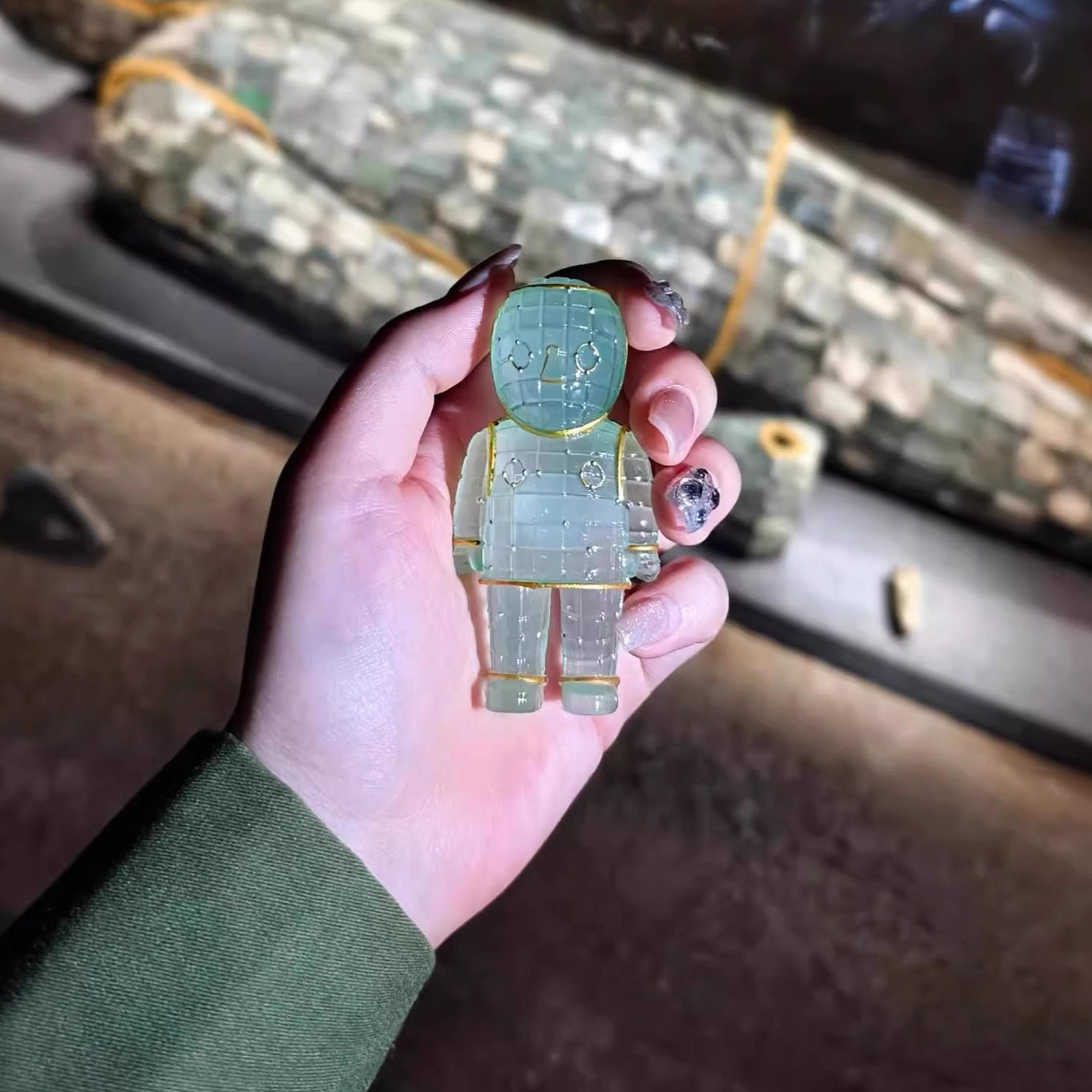 徐州博物馆文创金缕玉衣银缕玉衣冰箱贴创意模型旅游纪念品礼物