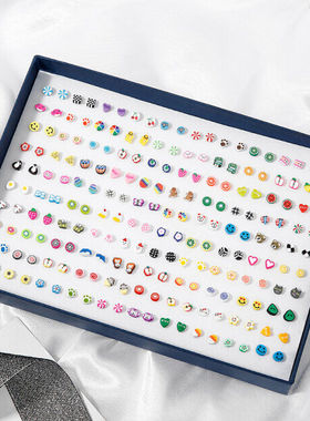Earring stud set female earrings cartoon creative earring