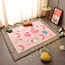 Baby climbing mat Home Machine Washable Anti Slip Cartoon Ground Mat Children Play Pads Thickened Anti-Fall Baby Crawl Mat