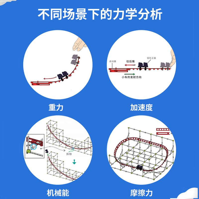 德国进口科乐多儿童全自动过山车积木搭建云霄飞车轨道六一礼物 - 图2