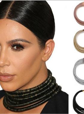 欧美时尚choker多层项炼颈炼女 necklace jewelry women bracelet