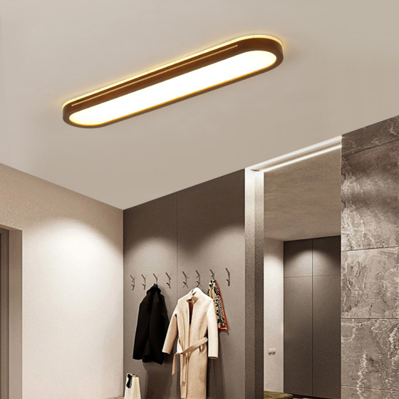 Full spectrum eye protection solid wood eye protection strip ceiling lamp