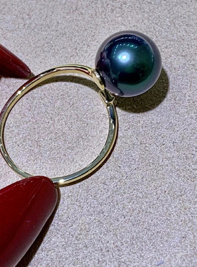 925银镶天然原色海水大溪地色系