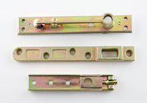 Ground spring with frame glass door upper and lower door shaft upper and lower rocker arm embedded aluminium U gold wood door fitting top