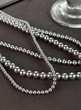 施家真多麻珍珠项链小众高级感