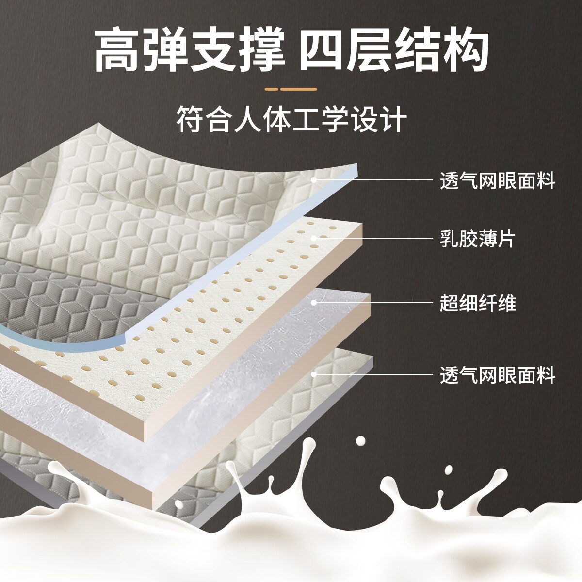  洁丽雅温州乳胶枕