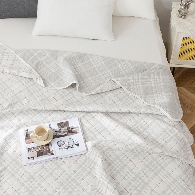 洁丽雅毛巾被纯棉六层纱布棉被子 洁丽雅温州休闲毯/毛毯/绒毯