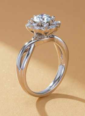 金功良匠小苍兰原创设计女戒银