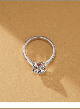 金功良匠原创设计款心之爱女戒银