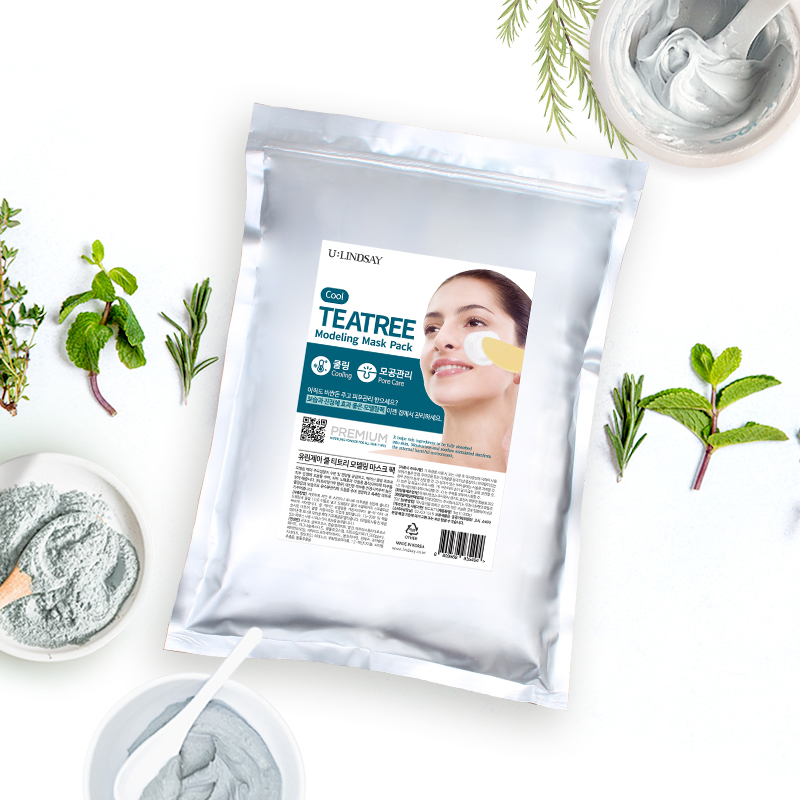 韩国ulindsay茶树清凉泥浆软膜粉 ulindsay涂抹面膜