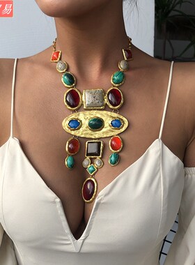 European American Atmospheric Necklace Ethnic Style choker