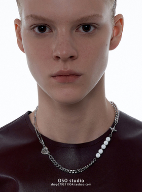 轻奢小众珍珠十字架项链