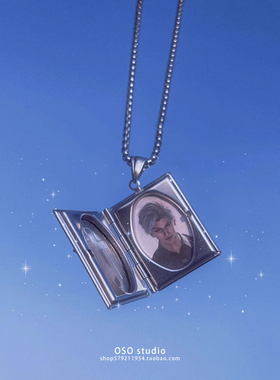 原创十字架暗黑系相册哥特男女钛钢cos项链毛衣链