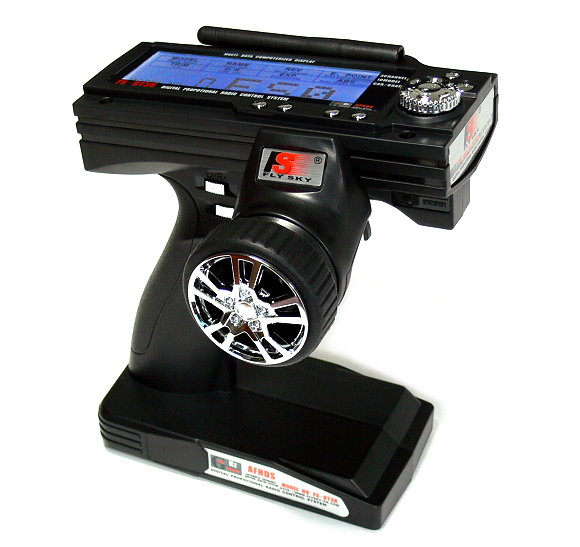 富斯flysky FS-GT3B 3通道遥控器 攀爬车船模型2.4G枪控含接收机 - 图0