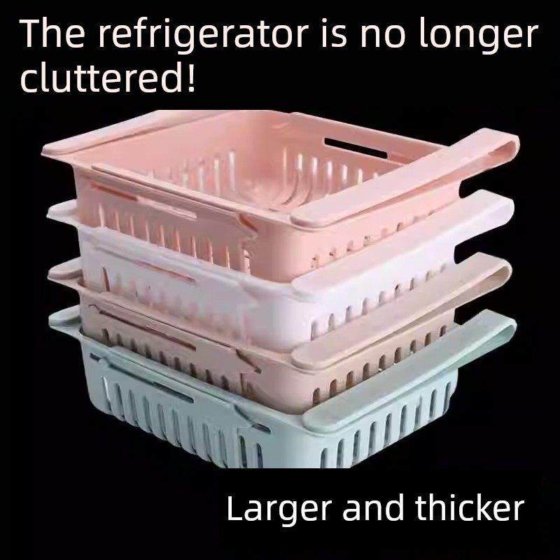 【冰箱扩容】可伸缩冰箱收纳盒保鲜整理收纳盒抽屉式隔板层鸡蛋,淘宝优惠券,粉丝福利购,淘宝优惠卷