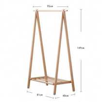New products Nordic wind wood-hanger home clothes hat rack floor minimalist small family type bedroom hanging clothes hanger room clothes