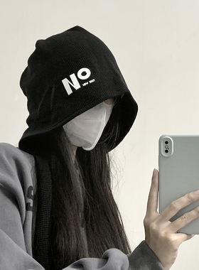 渔夫帽逛街女素颜显脸小