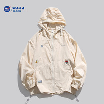 NASA WEEK sunscreen mens summer new tandem hat blouses casual sports light and thin sunscreen jacket