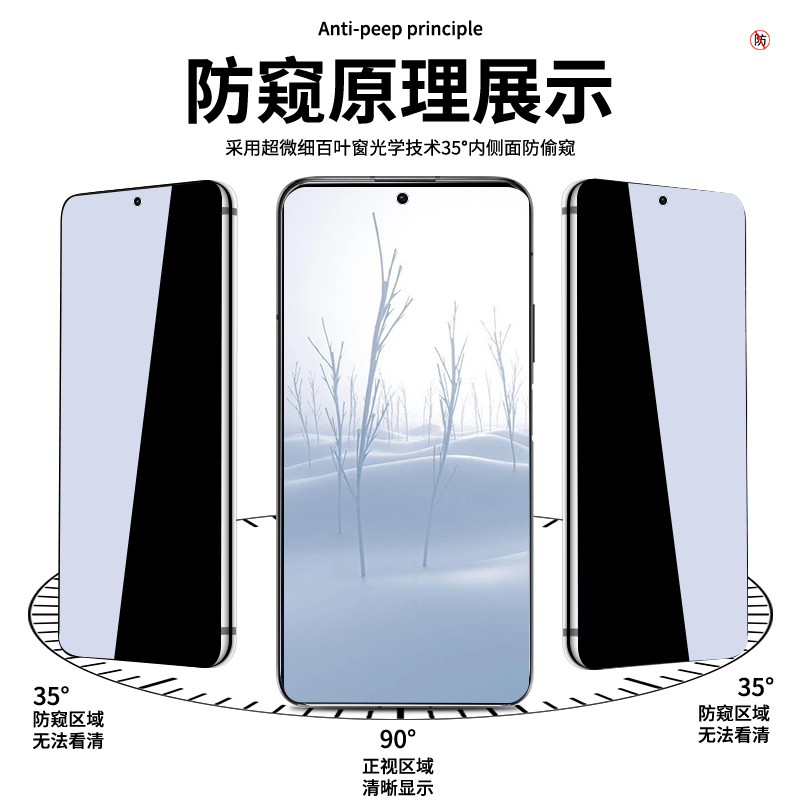 适用红米k60防窥膜k40k50k30k70钢化膜k70e至尊版note13/10/11pro手机膜note9pro/8/12水凝note12turbo膜k40s - 图1